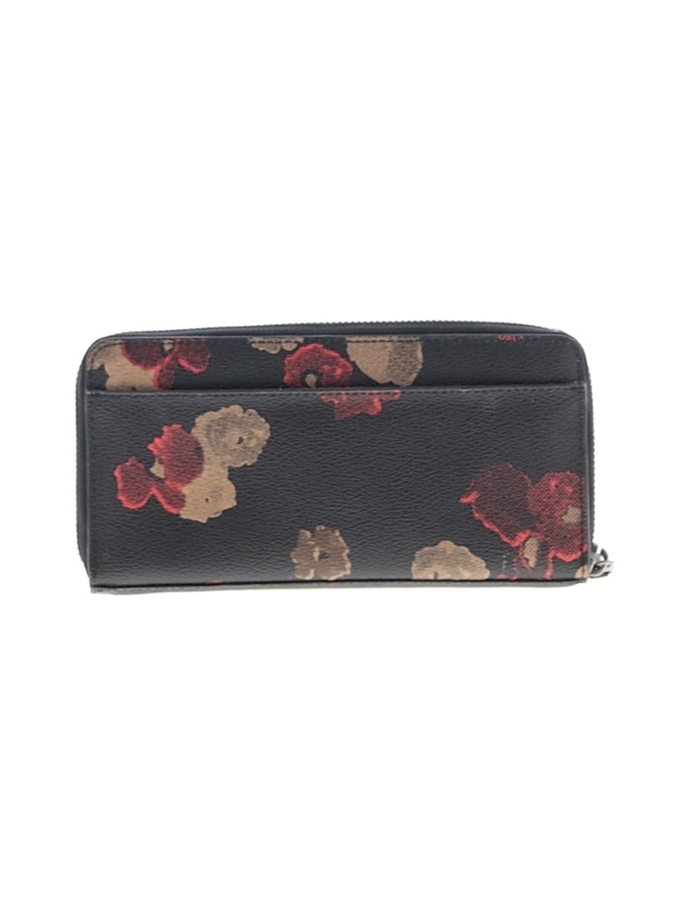 Coach Accordion Zip Wallet in Halftone Floral Print EUC - Picture 2 of 5